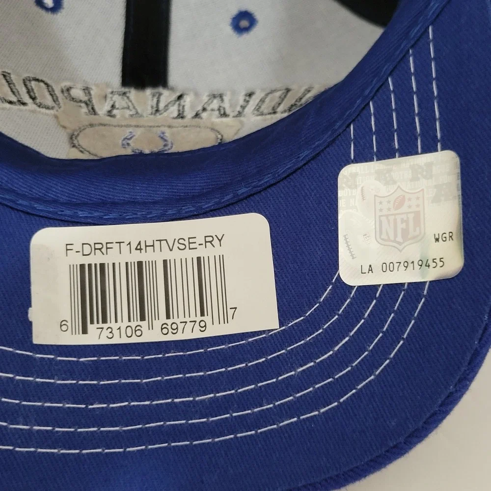 NFL Indianapolis Colts Hat Kids Adjustable Blue Embroidered Baseball Cap Toddler